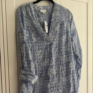 New J. Jill Patterned Maxi Dress